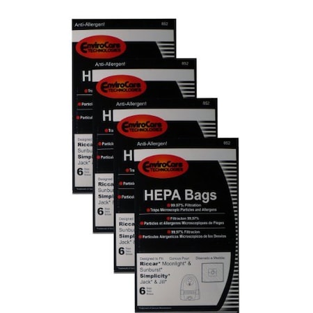 6 Simplicity Jack Jill Riccar Z SLZ-6 Moonlight Hepa Bags - Foto 9